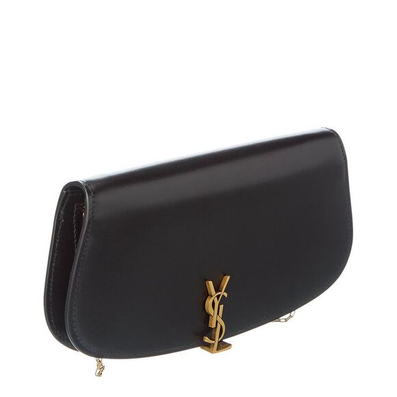 Saint Laurent Leather Wallet On Chain, Black - Picture 3 of 6